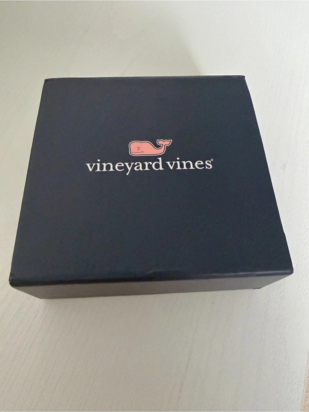 Vineyard Vines Braided Grey Rope Belt with Brown Leather Trim